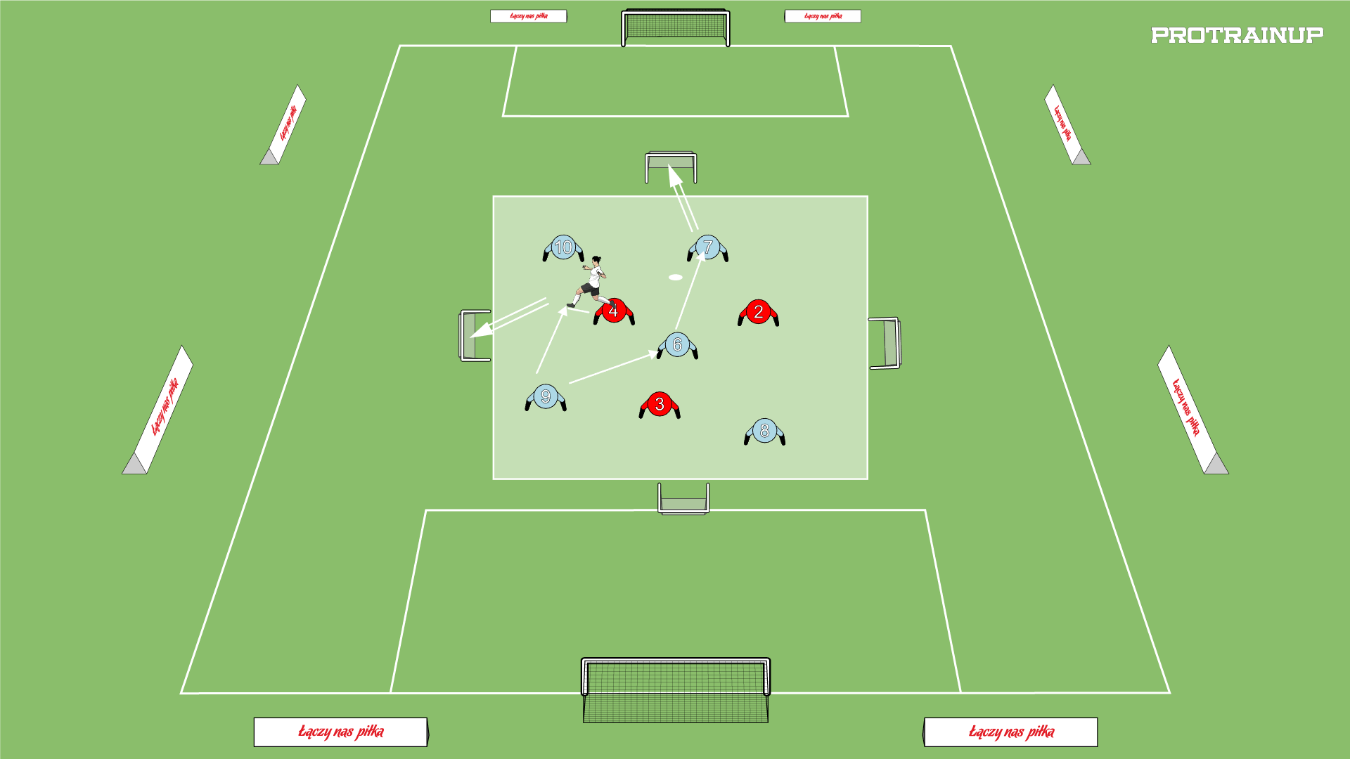 KZM 4 rondo 5x3 + 4 małe brameczki